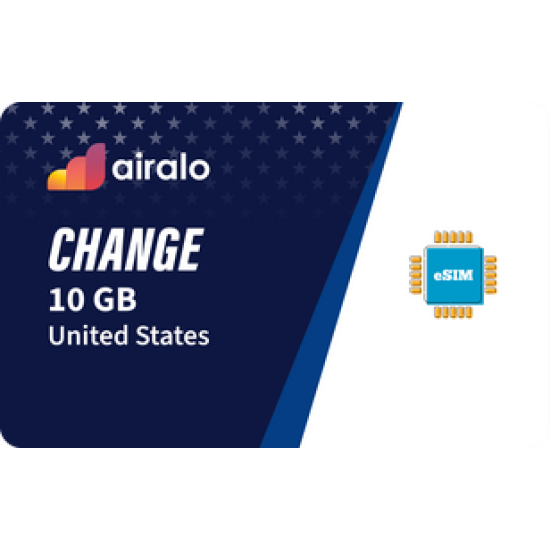 Airalo USA 10GB Data eSIM